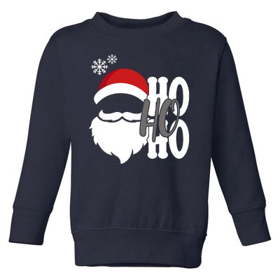 Ho Ho Ho Santa Claus Cozy Christmas Toddler Sweatshirt