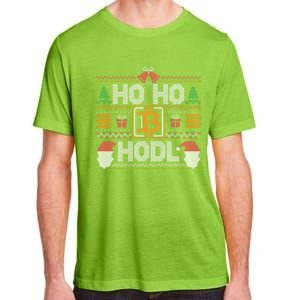 Ho Ho Hodl Hodling Through The Snow Ugly Christmas Sweater Gift Adult ChromaSoft Performance T-Shirt