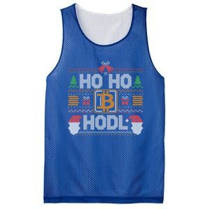 Ho Ho Hodl Hodling Through The Snow Ugly Christmas Sweater Gift Mesh Reversible Basketball Jersey Tank