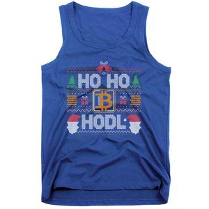 Ho Ho Hodl Hodling Through The Snow Ugly Christmas Sweater Gift Tank Top