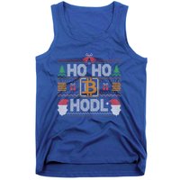 Ho Ho Hodl Hodling Through The Snow Ugly Christmas Sweater Gift Tank Top