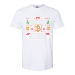 Ho Ho Hodl Hodling Through The Snow Ugly Christmas Sweater Gift Softstyle CVC T-Shirt