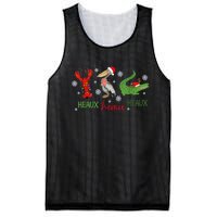 Heaux Heaux Heaux Cajun Christmas Crawfish Pelican Alligator Mesh Reversible Basketball Jersey Tank