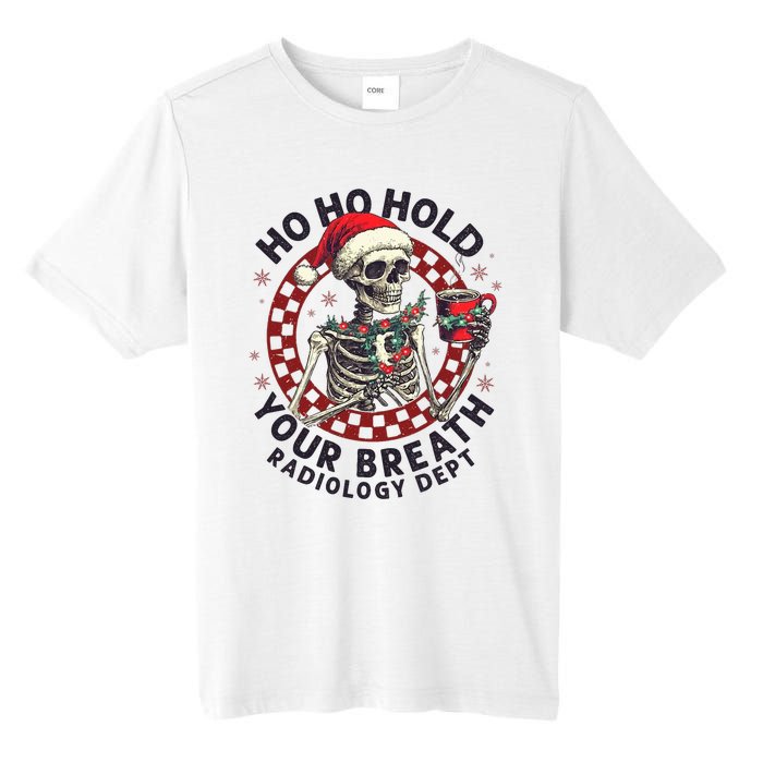 Ho Ho Hold Your Breath Radiology Tech Skeleton Tall Fusion ChromaSoft Performance T-Shirt