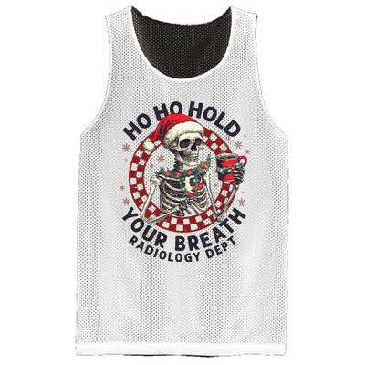 Ho Ho Hold Your Breath Radiology Tech Skeleton Mesh Reversible Basketball Jersey Tank