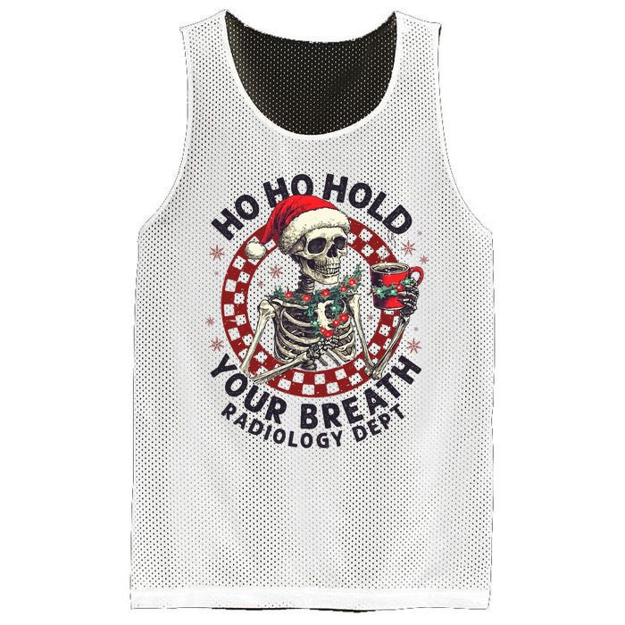 Ho Ho Hold Your Breath Radiology Tech Skeleton Mesh Reversible Basketball Jersey Tank