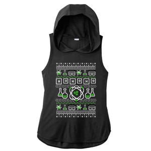 Ho Ho Ho Funny Science Ugly Holiday Graphic Meaningful Gift Ladies PosiCharge Tri-Blend Wicking Draft Hoodie Tank