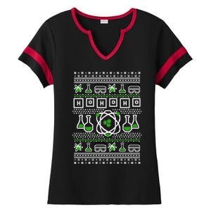 Ho Ho Ho Funny Science Ugly Holiday Graphic Meaningful Gift Ladies Halftime Notch Neck Tee