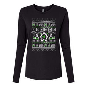 Ho Ho Ho Funny Science Ugly Holiday Graphic Meaningful Gift Womens Cotton Relaxed Long Sleeve T-Shirt