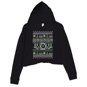 Ho Ho Ho Funny Science Ugly Holiday Graphic Meaningful Gift Crop Fleece Hoodie