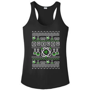 Ho Ho Ho Funny Science Ugly Holiday Graphic Meaningful Gift Ladies PosiCharge Competitor Racerback Tank