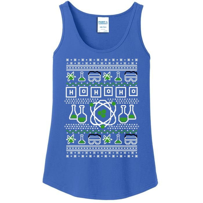 Ho Ho Ho Funny Science Ugly Holiday Graphic Meaningful Gift Ladies Essential Tank