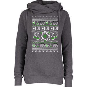 Ho Ho Ho Funny Science Ugly Holiday Graphic Meaningful Gift Womens Funnel Neck Pullover Hood