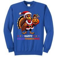 Happy Hallothanksmas Halloween Thanksgiving Xmas Sweatshirt