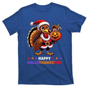 Happy Hallothanksmas Halloween Thanksgiving Xmas T-Shirt