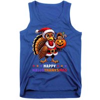 Happy Hallothanksmas Halloween Thanksgiving Xmas Tank Top