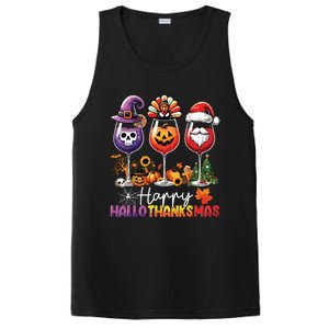 Happy Hallothanksmas Halloween Thanksgiving Christmas PosiCharge Competitor Tank