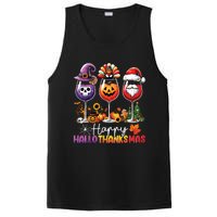 Happy Hallothanksmas Halloween Thanksgiving Christmas PosiCharge Competitor Tank