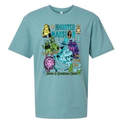 Hitchhiking House Haunted Ghosts Halloween Bewware Of Hitchhiking Ghosts Sueded Cloud Jersey T-Shirt