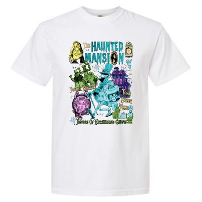 Hitchhiking House Haunted Ghosts Halloween Bewware Of Hitchhiking Ghosts Garment-Dyed Heavyweight T-Shirt