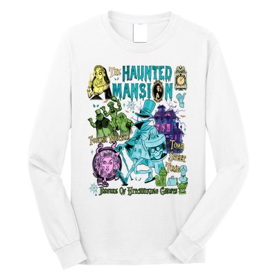 Hitchhiking House Haunted Ghosts Halloween Bewware Of Hitchhiking Ghosts Long Sleeve Shirt