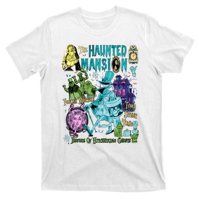 Hitchhiking House Haunted Ghosts Halloween Bewware Of Hitchhiking Ghosts T-Shirt