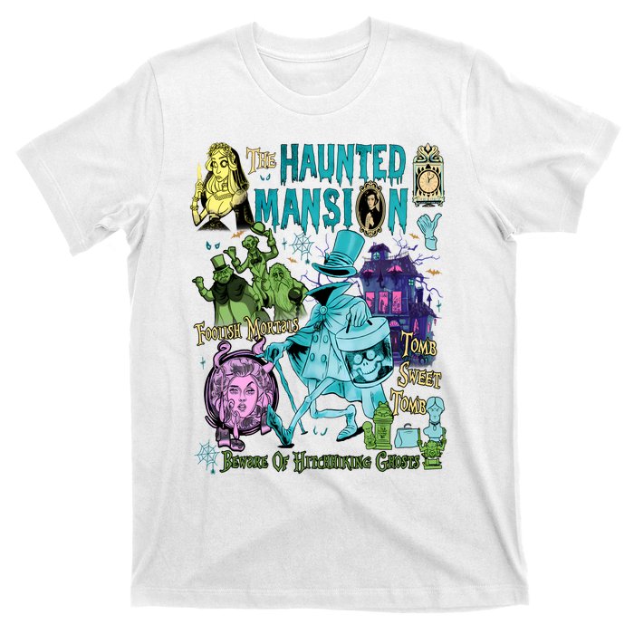 Hitchhiking House Haunted Ghosts Halloween Bewware Of Hitchhiking Ghosts T-Shirt