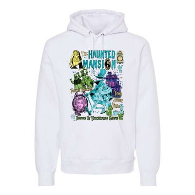 Hitchhiking House Haunted Ghosts Halloween Bewware Of Hitchhiking Ghosts Premium Hoodie