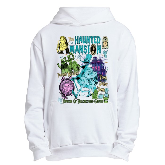 Hitchhiking House Haunted Ghosts Halloween Bewware Of Hitchhiking Ghosts Urban Pullover Hoodie