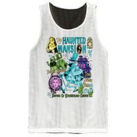 Hitchhiking House Haunted Ghosts Halloween Bewware Of Hitchhiking Ghosts Mesh Reversible Basketball Jersey Tank