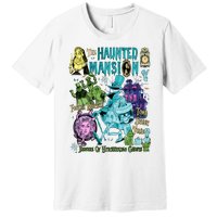 Hitchhiking House Haunted Ghosts Halloween Bewware Of Hitchhiking Ghosts Premium T-Shirt