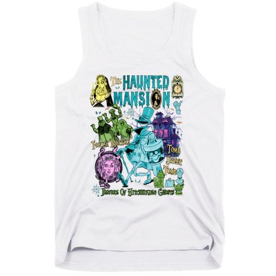 Hitchhiking House Haunted Ghosts Halloween Bewware Of Hitchhiking Ghosts Tank Top