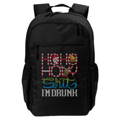 Ho Ho Holy Shit IM Drunk Santa Claus Ugly Christmas Sweater Meaningful Gift Backpack