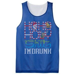 Ho Ho Holy Shit IM Drunk Santa Claus Ugly Christmas Sweater Meaningful Gift Mesh Reversible Basketball Jersey Tank