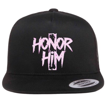 Honor Him Flat Bill Trucker Hat