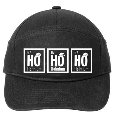 Ho Ho Ho Holmium Science Lover Periodic Table Chemistry Gift 7-Panel Snapback Hat