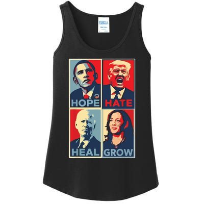 Hope Hate Heal Grow Ladies Essential Tank