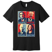 Hope Hate Heal Grow Premium T-Shirt