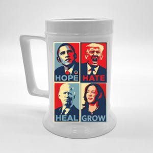 Hope Hate Heal Grow Beer Stein