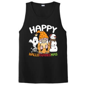 Happy Hallothanksmas Halloween Thanksgiving Christmas PosiCharge Competitor Tank