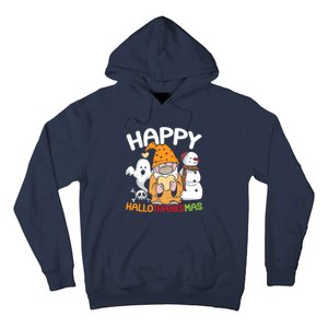 Happy Hallothanksmas Halloween Thanksgiving Christmas Hoodie