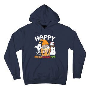 Happy Hallothanksmas Halloween Thanksgiving Christmas Tall Hoodie