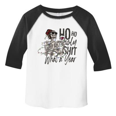 Ho Ho Holy Shit What A Year New Year Gift Toddler Fine Jersey T-Shirt