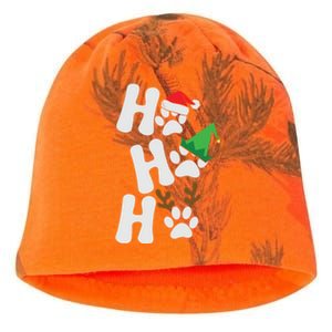 Ho Ho Ho Funny Christmas Dog Lover Dog Paw Print Gift Kati - Camo Knit Beanie