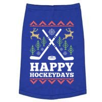 Happy Hockeydays Hockey Christmas Xmas Gift Doggie Tank