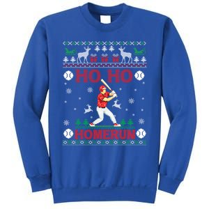 Ho Ho Homerun Baseball Player Ugly Christmas Hitter Funny Gift Sweatshirt