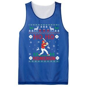 Ho Ho Homerun Baseball Player Ugly Christmas Hitter Funny Gift Mesh Reversible Basketball Jersey Tank