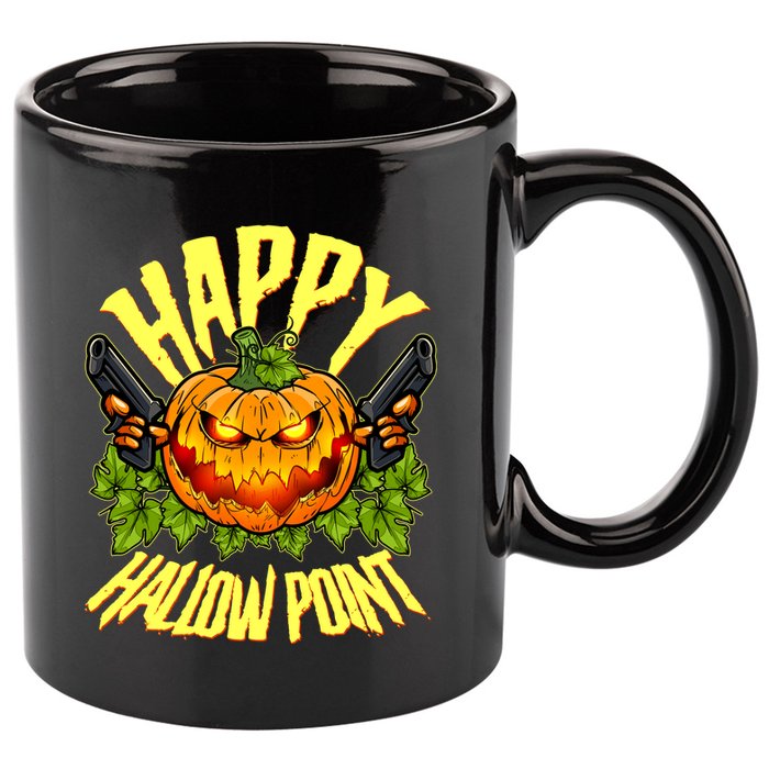 Halloween Happy Hallow Point Pumpkin Gunner 11oz C Handle Ceramic Mug