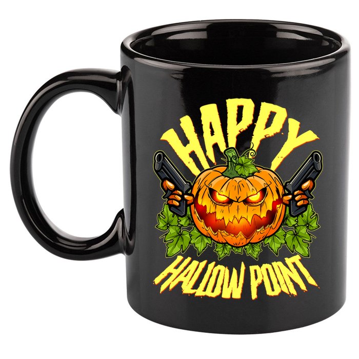 Halloween Happy Hallow Point Pumpkin Gunner 11oz C Handle Ceramic Mug