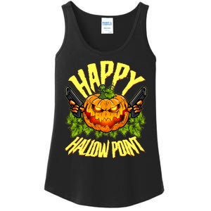 Halloween Happy Hallow Point Pumpkin Gunner Ladies Essential Tank